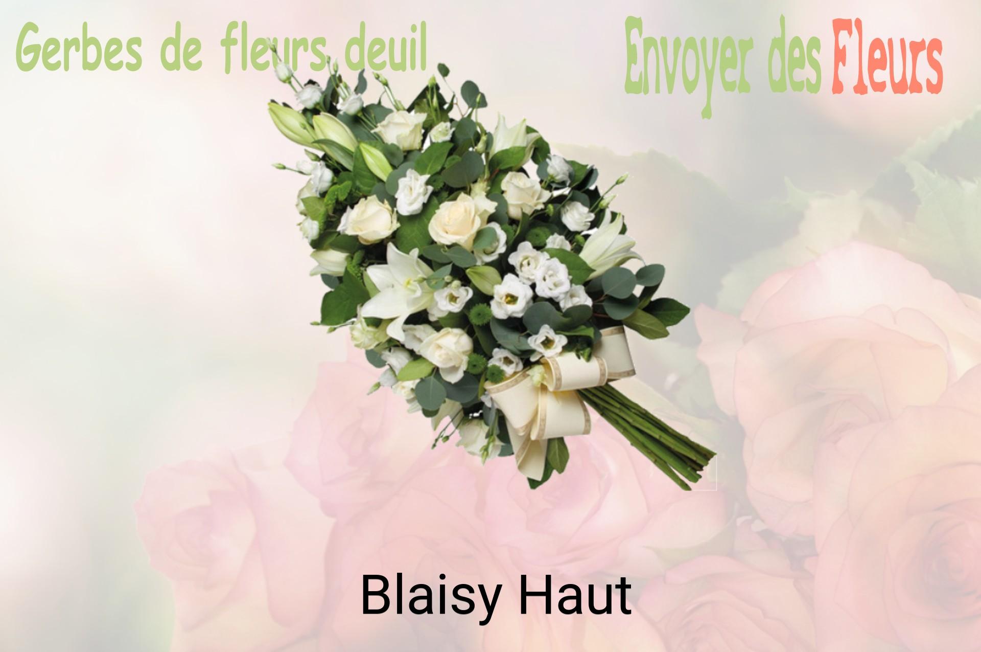 Gerbe de fleurs de deuil livrée à Blaisy-Haut